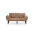 Atelier del Sofa Trosed na razvlačenje Nitta 185x85x70cm Svetlobraon