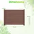 Costway Vrtna ograja 122x95 cm 2 panela rjava