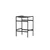 Venture Design Barski stol Polly 45x40x66 cm črne barve
