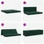 Sofa na razvlačenje 200 x 67 x 45 cm Tamnozelena