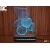 Black Cut 3D Lampa Meda i srce, Hladno bela