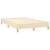 vidaXL Box spring postelja z vzmetnico krem 120x190 cm blago