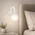 Opviq zidna lampa Loop-20451-A, 1 × E27, bela