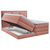 MID.YOU POSTELJA BOXSPRING 200 cm  x 220 cm , tekstil starinsko roza