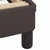 Vidaxl Posteljni okvir Dover temno rjav 120x200 cm blago
