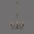 Opviq Luster Metalni Sveće 846STL1459, Crni