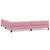 Box Spring krevet bez madracem ružičasti 200x220 cm baršun
