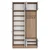 HANAH HOME Hall Stand zidni čiviluk EA144 3838