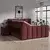 Boxspring Krevet Elysia 200/200 cm , bordo