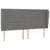 Vidaxl Box spring postelja z vzmetnico temno siva 160x200 cm blago
