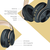 DOQAUS VOUGE 5 Bluetooth slušalice zlatne