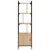 Regal za knjige s vratima boja hrasta 44,5x30x154,5 cm drveni