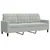 4-dijelni set sofa s jastucima svjetlosivi baršunasti