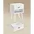 Songmics Komplet nočnih omaric 2 kosa 28x39x55 cm bela