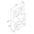 Hanah Home Komoda JE179 3402, 120x204.2x40 cm, Bela