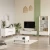 Hanah Home Set nameštaja za dnevnu sobu ON21-W, Beli