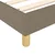 Vidaxl Box spring postelja z vzmetnico taupe 80x200 cm blago