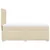 Vidaxl Box spring postelja z vzmetnico krem 90x190 cm blago