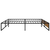 Okvir za krevet crni metalni 140 x 200 cm