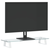 Stalak za monitor bijeli 60 x 20 x 8 cm kaljeno staklo i metal