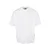 Oversized T-shirt with neckline and neck white