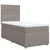 Vidaxl Box spring postelja z vzmetnico taupe 100x200 cm blago