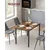 Songmics Jedilna miza 70x110x77 cm rjava
