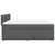 Vidaxl Box spring postelja z vzmetnico temno siva 180x200 cm blago
