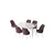 Hanah Home Set Trpezarijski sto i 6 stolica Zen, Prljavo roze