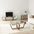 Hanah Home Set klub stolova, 2 komada Amalfi 40x45/50cm, Orah