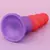 SuperLove Bumpy Silicone Anal Trainer Dildo 16cm Red-Purple