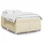 vidaXL vidaXL Box spring postelja z vzmetnico krem 140x200 cm blago, (21309360)