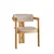 Hanah Home Trpezarijska stolica 58x76x49cm Hrast-Bež