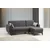 Atelier del Sofa Ugaona garnitura Alkon 223x86x130cm Tamnosiva