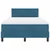 Vidaxl LED Box Spring Postelja z LED Temno modra 120 x 190 cm Žamet