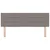 Vidaxl Vzglavje Taupe 160 cm blago