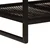 vidaXL Klubska miza Rjava in črna 110 x 55 x 35 cm Masiven les manga