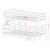 Pograd Fami - 90x200/120x200 cm - Siv