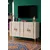 Hanah Home komoda Ilay 120, 120 cm, bela / travertin / zlatna
