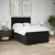 vidaXL Box spring posteljni z vzmetnico črn 140x190 cm blago