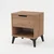Hanah Home noćni ormarić Vel3-S, 44 cm, hrast