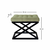 ATELIER DEL SOFA Tabure Capraz Black Light Grey