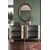 Hanah Home komoda Ilay 150, 150 cm, antracit / travertin / srebrna