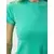 Happiness Istanbul Womens Light Green Crew Neck Basic Sandy T-Shirt