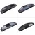 Vidaxl Samolepilne preproge za stopnice 5 kosov 65x21x4cm črne in sive