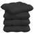 Jastučići za sjedenje 4 pcs Crna 45 x 45 cm Mikrofiber tkanina