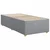 Vidaxl Box spring postelja z vzmetnico svetlo siva 80x200 cm blago