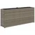 Vrtna sadilica s 2 posude siva 90 x 20 x 40 cm od poliratana