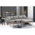 Atelier del Sofa Ugaona garnitura Leo 90x65x255cm Siva