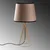 Opviq Stona lampa Telis-5383, 28x28x55 cm, IP20, Zlatno-smeđe boje